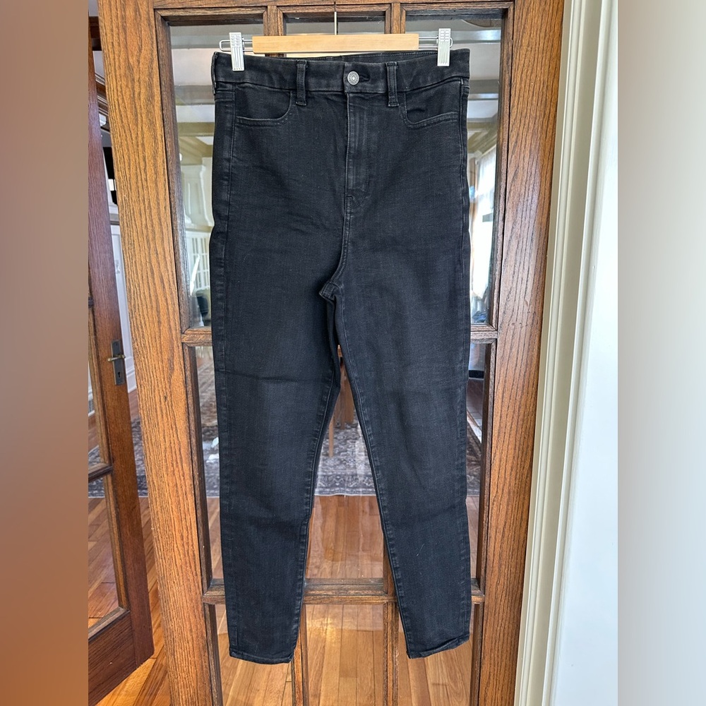 American Eagle Outfitters Black Curvy Highest Rise Jegging Jeans